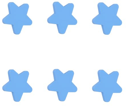 6 Stück Türknöpfe Schubladenknöpfe für Kinder Möbelknöpfe Kommode Knöpfe Schrankknöpfe für Kinder Schränke Kleiderschrank (Light Blue)