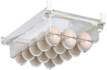 Caja de almacenamiento para huevos, caja de almacenamiento multifuncional para huevos, caja de almacenamiento extensible, caja de almacenamiento colgante para huevos, para el hogar, frigorífico (caja