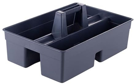 Dualoai Cesta de Almacenamiento de la Cesta de colección de Herramientas de Canasta de Limpieza de Mano para restaurantes para Restaurante, Gris Oscuro, Medio