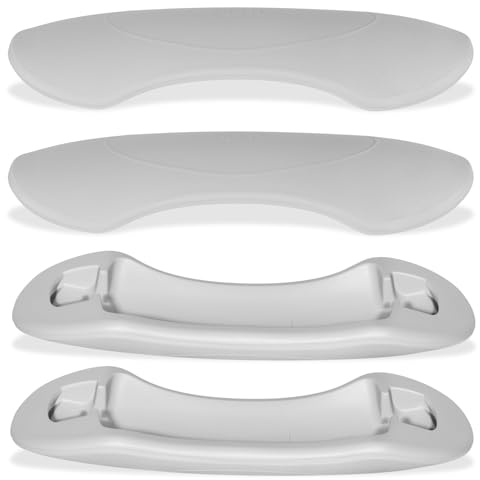 (4-Pack) 74316 & 74317 Spa Pillows Replacement Headrest for Hot Spring Highlife Series Spas, for The mid Year 2007-2013 Hot Springs Spa Headrest Pillows, Gray