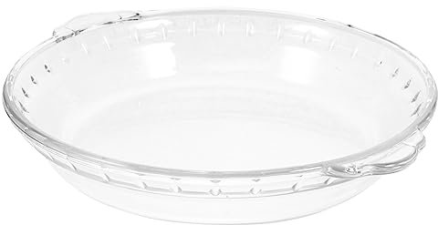 FIXOSHEE Glass Pan Microwave Safe Baking Dish for Household Kitchen Use As Serving Platter