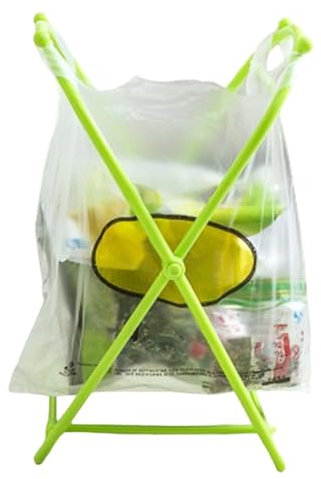 Trash Bag Holder Stand, Portable Garbage Bag Hold, Foldable Waste Storage Organizer, Space-Saving Rack Bin Support Frame, for Kitchen, Household, Lawn, Picnic, Barbecue, Indoor