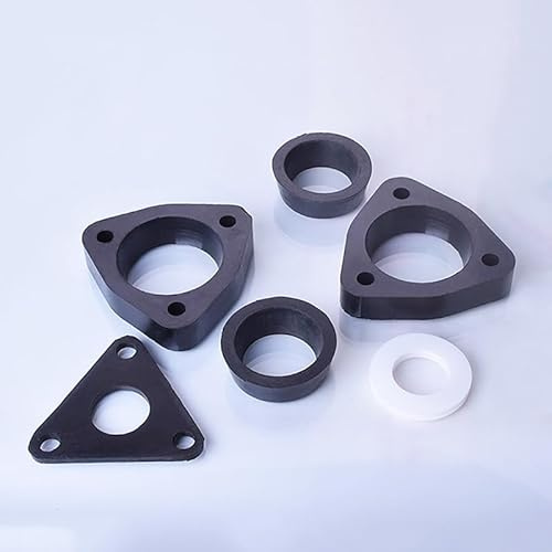 WKEWANG Manicotto Svasato flangiato, 1/1,5/2/3/4, 2 Flange, 2 Anelli di Gomma, 1 tampone di Gomma, 1 Manicotto in PTFE, Set Completo di Accessori for Flange(0.75inch)