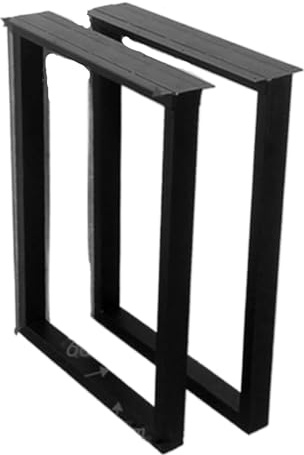SynapSYA Gambe per Tavolo in Metallo Supporto for Gambe in Ferro battuto, treppiede for Gambe da Ufficio, Struttura in Legno massello di Grandi Dimensioni, treppiede da Tavolo in Metallo(Color 4)