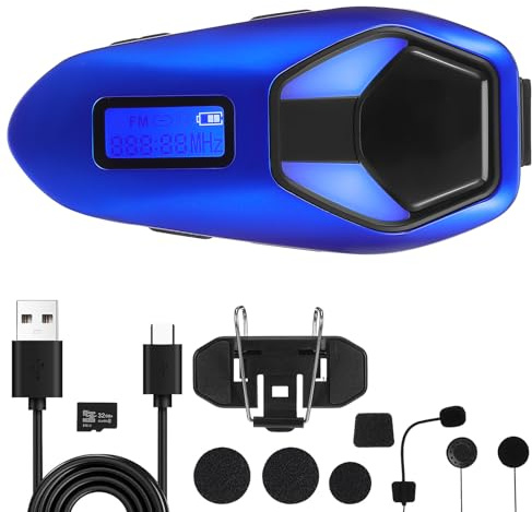 ROMISBABA Auriculares para Casco Altavoces Auriculares para Motocicleta Accesorios para Motocicleta