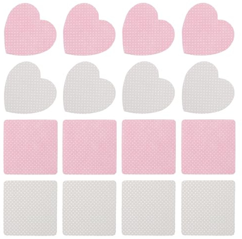 Wimpernreinigungstuch 4 Boxen Baumwolle Herzform für Salon und Zuhause | Wimpernkleberentferner Tücher, Rückstandsfrei und Sanft, Kompakt für Wimpern und Nagellack