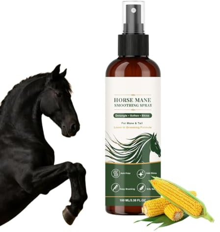 Hästman Avtrassling 100 ml Avtovande Pälsvård samt Skötsel för Man och | Djurbalsamspray För Utomhusbruk Och Utevistelse På , Bak, Stall, Ranch, Hage, Betesmark, Äng Och