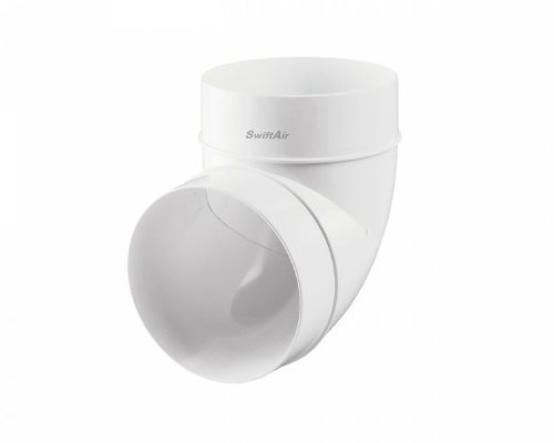 Ducting 90 Degree Elbow Joint Bend Ventilation Duct Pipe 6 150mm Extractor Fan