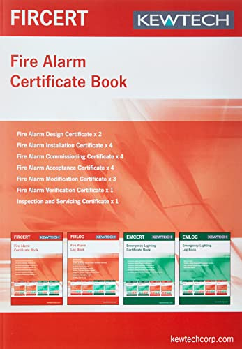 Kewtech FIRCERT Fire Installation Certificate book