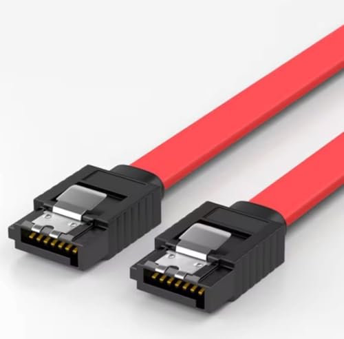 AAA PRODUCTS | SATA III Cable, 3 Pack SATA III 6Gbps HDD SDD Data Lead with Locking Latch 18 Inch for HDD, SSD, CD Driver, CD Writer (Straight)