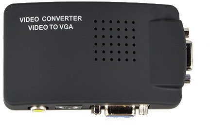SLLEA RCA Composite AV S-Video to VGA Converter Box for DVD DVR VCR Monitor Cheap