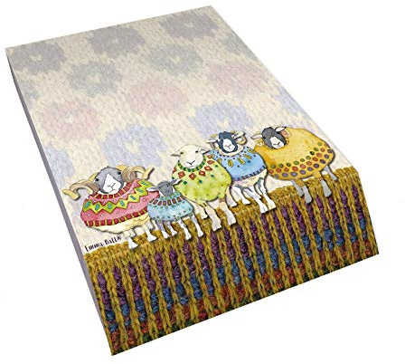 Sheep in Sweaters Slant Writing Note Pad by Emma Ball