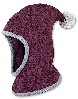Sterntaler Unisex Baby Schalmütze mit Bommel Mütze, Rosa, 51