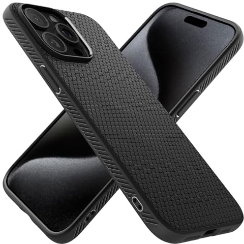 Spigen Liquid Air Case Compatible with iPhone 15 Pro - Matte Black
