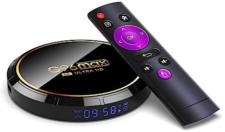 CHROX Android TV Box 13.0, G96 8K Android Box 2023 4GB 64GB, RK3528 Quad-Core 2.4Ghz/5.8Ghz Dual Wifi 6 Ethernet WPA3 Bluetooth 5.0 HDR 10 H.265 3D, 4K 8K TV Box,4GB+64GB
