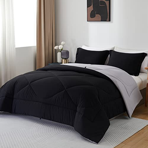beeweed Bettdecke 135x200 Ganzjahresdecke Wende-Steppdecke 300 GSM 4 Jahreszeiten Bettdecke Duvet 135x200cm Weiche Mikrofaser Schlafdecke mit Kissenbezüge