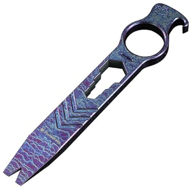 Hamans Titan EDC Brecheisen Flaschenöffner Brechstange Schraubenschlüssel Schraubendreher Kompakte Größe EDC Multi Tool, QG002