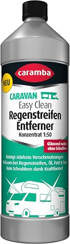 Caramba Caravan Easy Clean Regenstreifen Entferner, Außenreinigung von Wohnwagen und -mobilen, Entfernt auch Schmutz, Baumharz und mehr, 1 l