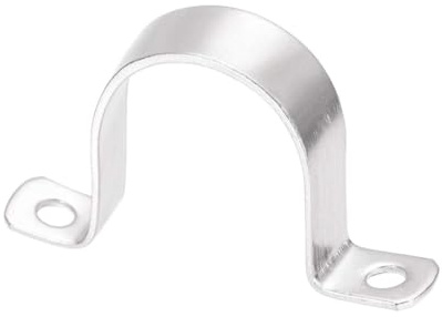 Unifizz 50mm(2) Heavy Duty 2 Hole U-Bracket Pipe Clamp,304 Stainless Steel Rigid U-Tube Strap Clamp Hanger Tube Tension Clips 2pcs