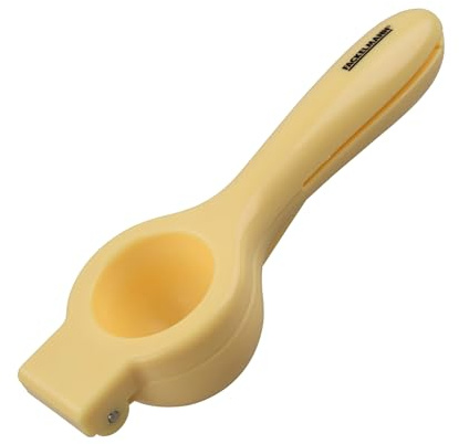 Fackelmann Summer Party Presse-agrumes manuel pour citrons et limes, presse-citron pour cocktails et fêtes d'été, passe au lave-vaisselle, couleur jaune, 1 unité