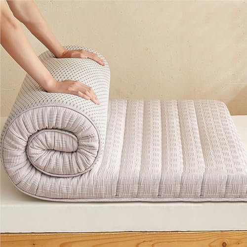 Generisch 001,100x200x9cm, Futon Matratze Gepolsterte Japanische Bodenmatratze Gesteppte Klappbett Baumwolle Topper Atmungsaktive Boden Bett Matte Bodenliege Gästebett