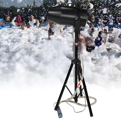 ZJHESXV Foam Machine For Outdoor Parties | High Power Stage Effect | Shaking Head DJ Equipment For Christmas Atmosphere | 60㎡ Area Coverage | 6-8M Distance