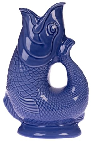 Iconic Lavender Glug Jug Large 28cm 1.4L | Gurgle Fish Jug and Fish Vase