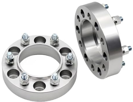 Spurplatten Für Toyota Für 4Runner FJ/Für Land Für Cruiser Für Tundra Für Hilux 2 Stück 30/35/38mm PCD 6x 139,7 106mm Rad Spacer Adapter 6 Lug Distanzscheiben Auto(2Piece 20mm Silver)