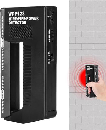 Demsyeq Buscador de Pernos de Pared, buscador de Pernos de Metal con Detector de Cable de Alarma, Detector de Metales de Pared Ajustable para Paredes, Suelos y techos