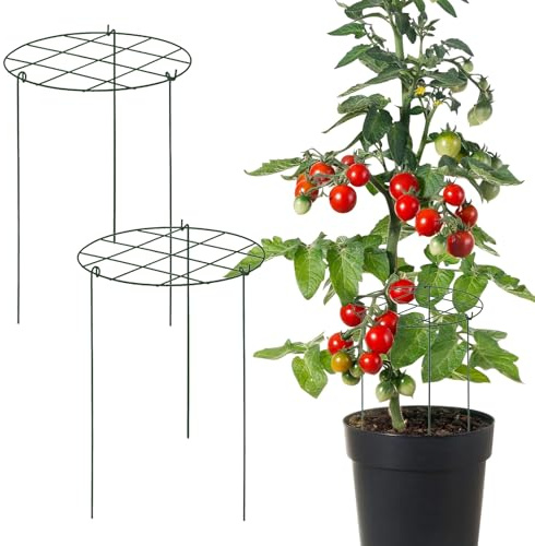 Rejilla trepadora - Jardinera de mimbre | Enrejado de hierro estable para plantas de 3 piezas | Suministros De jardín multifuncionales para la propagación en macetas y para hortalizas elevadas