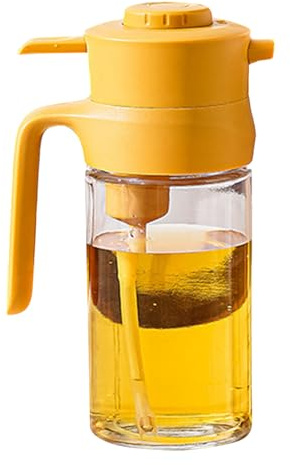 Huilier Avec Distributeur - Pulvérisateur D'huile | Nébuliseur D'huile Avec échelle | Press-Sur Alimentaire | Cleance Précise À Preuve De Fuite De Grande Capacité Réémible Pour Frire Salade Froide