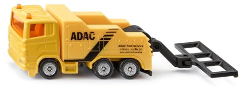 Siku 1493, ADAC Abschleppwagen, Spielzeug-Auto für Kinder, Metall/Kunststoff, Gelb, Heb- und Senkbare Abschleppvorrichtung