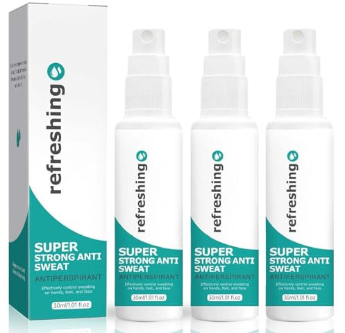 Antitranspirant Deo Spray gegen starkes Schwitzen, Anti transpirant für Männer & Frauen, Anti Schweiß Deo bei Hyperhidrose mit Langzeitschutz, Schwitzen am Kopf, schwitzige Hände (3)