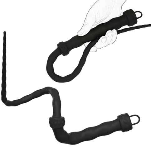 Kutocesy BDSM Azotes Látigo SM Azotador Y Látigos Silicona Bondage Paleta Sexual Cosplay Juguetes Sexuales Para Parejas (Black)