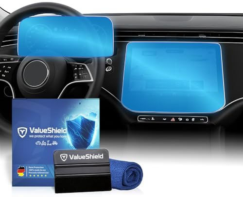 Anti-Fingerabdruck Displayschutzfolie Matt passend für Mercedes E-Klasse W214, S214, X214 2023-2030: Tacho & Infotainment 12,3+14,4 Touchscreen, Navi - verhindert Spiegelungen und Kratzer