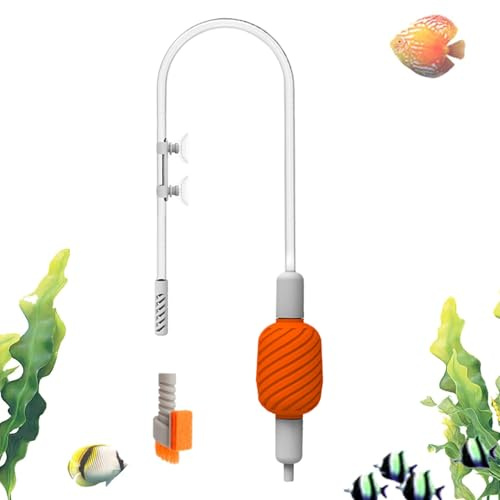 Sifone per Acquario – Scambiatore d'Acqua per la Pulizia della | Aspirapolvere a sifone per Acquario, per la casa, la Cura degli Animali Domestici, la Manutenzione degli Ambienti Acquatici e la