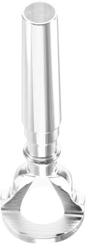 POPETPOP Dispositivo de Práctica de Trompeta Fácil de Usar para Principiantes Boquilla de Latón Plateado y Portátil para Entrenamiento de Vibración de Labios
