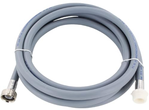 Schläfer 2524 | Prolunga Tubo di Carico per Lavatrice e Lavastovoglie, Tubo di Alimentazione per Ingresso Acqua Fredda, Connettore Diritto Ghiera in PP, Filetto MF 3/4, Lunghezza Tubo 2 metri