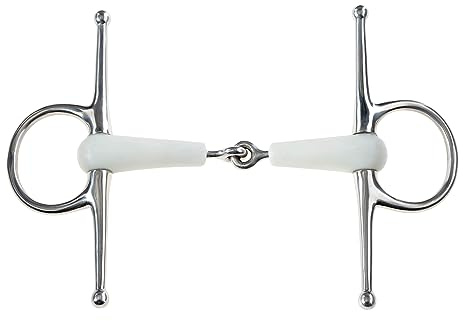 Korsteel Flexi einfach gebrochene Knebeltrense (140mm) (Elfenbein)