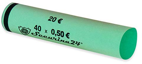 Münzhülsen Großpakete 1 Cent bis 2 Euro oder gemischt - Securina24® (50 Cent - 1700 Stück)
