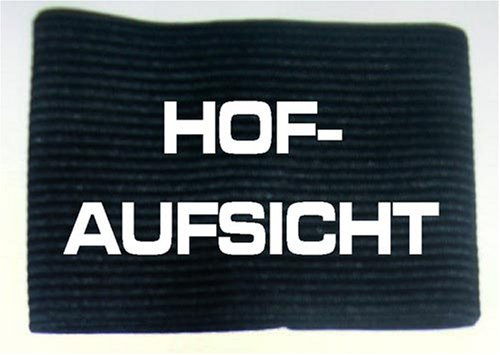 Kleiner Fratz Armbinde Bedruckt mit HOFAUFSICHT/schwarz