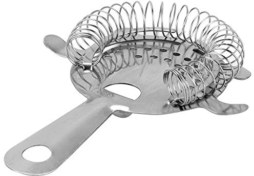 Beaumont Hawthorne Throwing Strainer 4 Prong F976 | Essential barware for busy commercial venues, ensuring smooth cocktail pours and efficient drink preparation.
