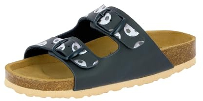 Lico Herren Bioline Kids Pantoletten, Schwarz Weiß, 36 EU