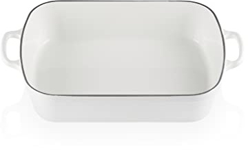 Le Creuset Enameled Cast Iron Signature Rectangular Roaster, 5.25 qt. (9.8 x 13), White