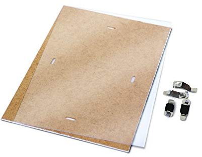 DONAU Rahmenloser Bilderrahmen 29,7 x 42 cm/ A3/ Bilderrahmen Bildhalter Cliprahmen Bilderhalter / mit Clips / Plexiglas / für Wohnzimmer Esszimmer Küche Poster Puzzle Fotos