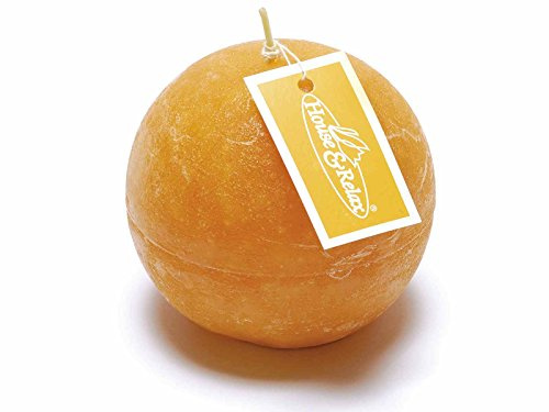 Velas con forma esférica de colores (amarillo girasol)