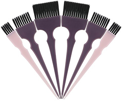 Segbeauty 6pcs Professional Hairdressing Brush Set - Tinting Brushes, Color Applicator Brushes for Hair Dyeing, Balayage, and Styling