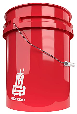 Roter Eimer 5 Gal (ca 19 Liter) Magic Bucket Auto Wasch Eimer rot