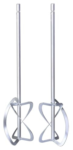 Einhell Original Mélangeur twin, 550 x Ø 120 mm | accessoire pour mélangeur peinture/mortier TE-MX 1600-2 CE Twin | Ø 120 mm | longueur 55 cm | mortier | tige hexagonale