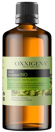 Oxxigena 100% reines Bio-Neemöl - 1 L - kaltgepresst - feuchtigkeitsspendend, aufbauend, ideal für Haare, Haut - vegan, GMO-frei